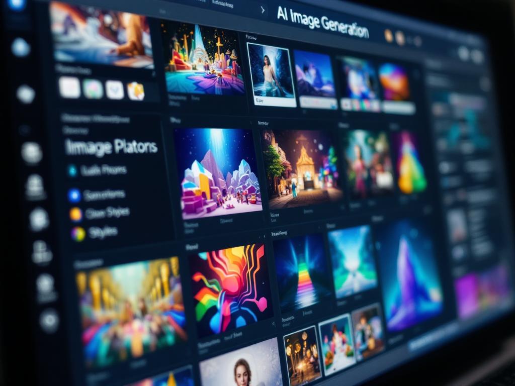 A detailed view of an AI image generation software interface.