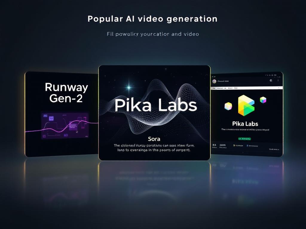 Popular AI tools used in music video production with their features emphasized.
