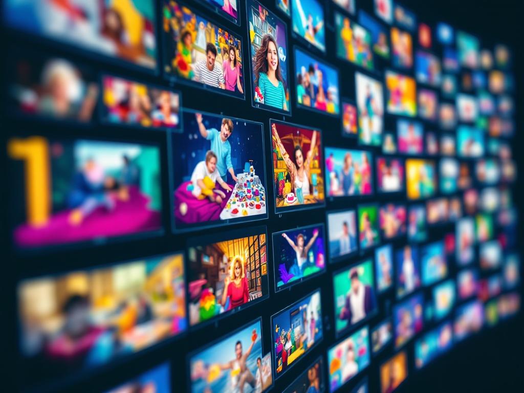 A social media platform showing vibrant short videos indicative of the current social media trends.
