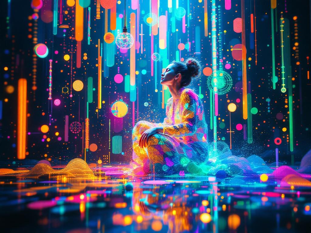 AI visualizations enhancing storytelling in a music video atmosphere.