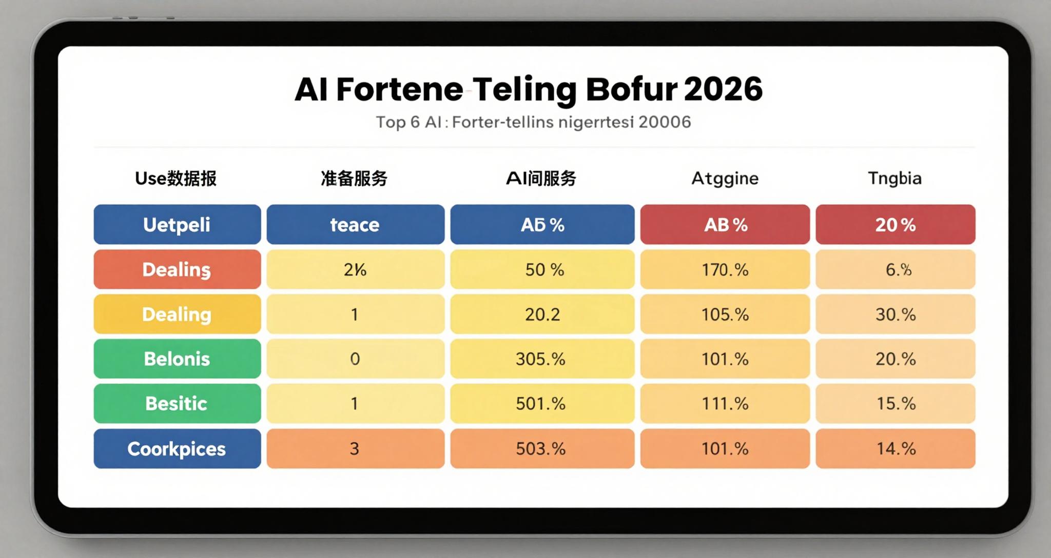 2026년 최신 AI 사주팔자 무료 사이트 6곳 비교표를 보여주는 컴퓨터 화면