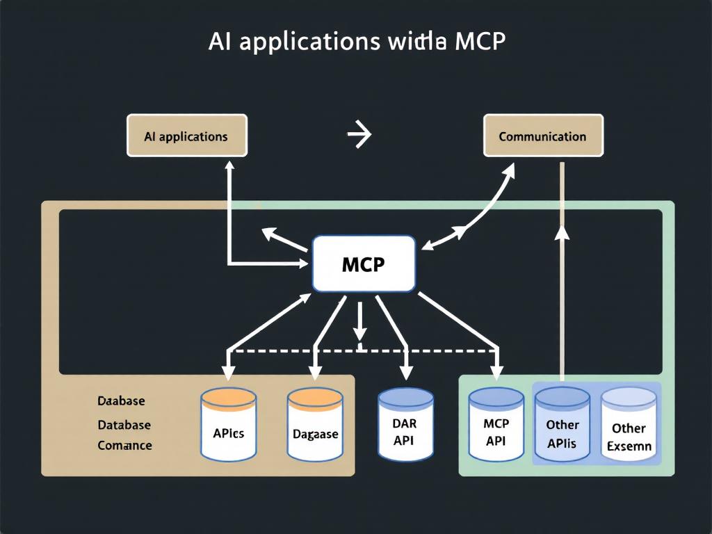 Relationship between AI applications and the Model Context Protocol.