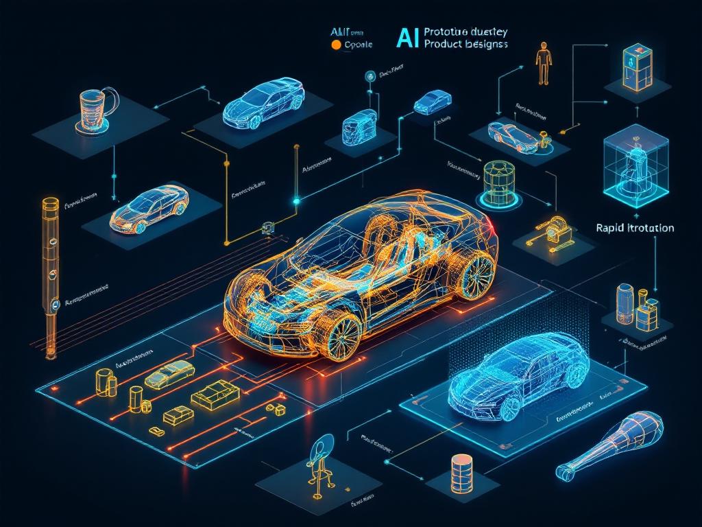 AI-enabled product design simulation in the automotive sector.