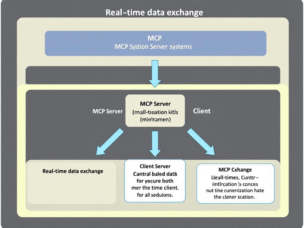 MCP technical overview illustrating the relationships between MCP Server, Client, and Host.