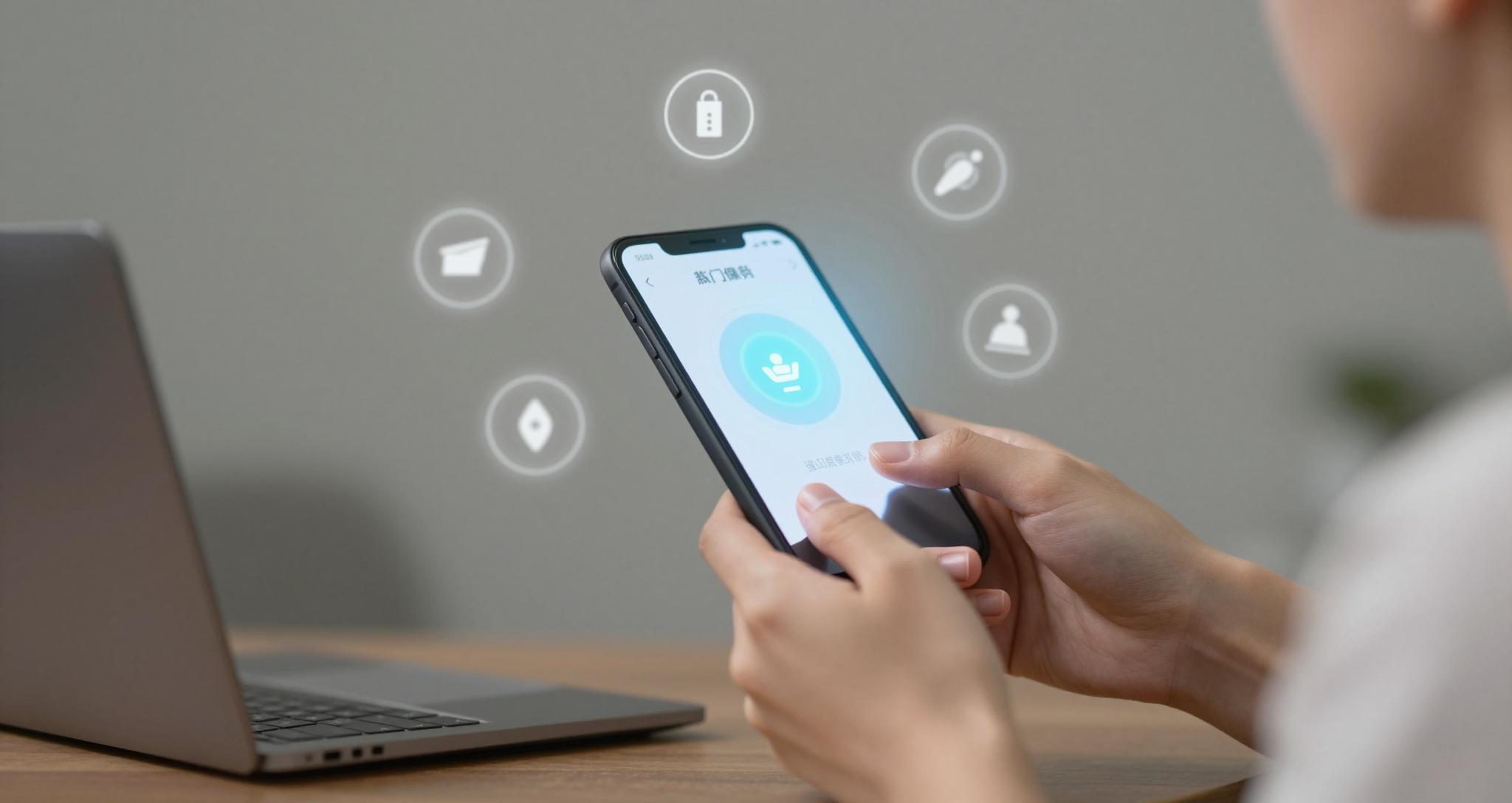 개인정보 보호와 현명한 AI 사주팔자 활용을 하는 모습을 표현한 이미지