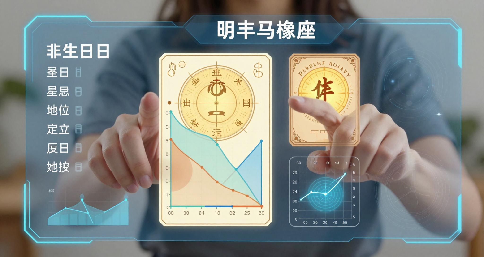 AI 사주팔자 풀이 과정에서 생년월일과 지역 정보를 입력하는 모습과 결과 생성 화면을 시각화한 이미지