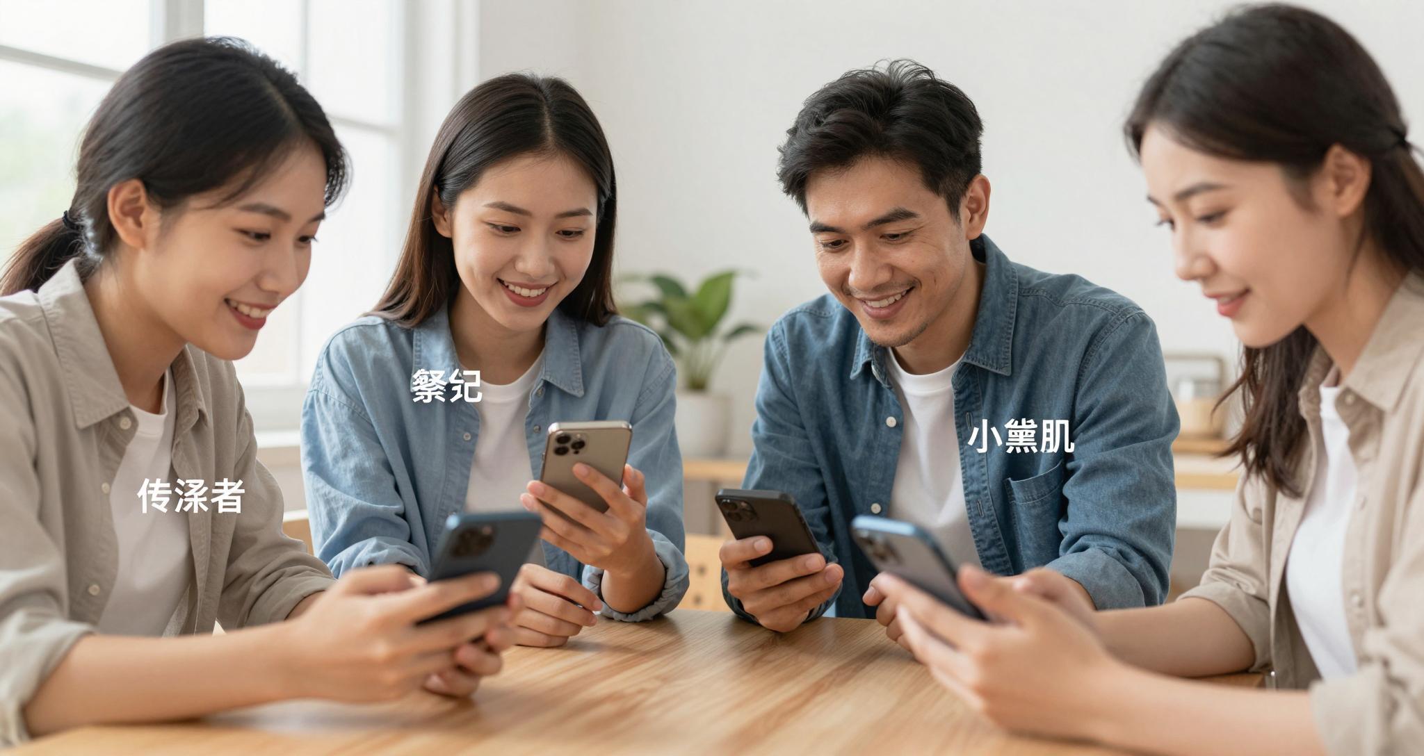 독자의 상황별 맞춤 추천 플랫폼을 사용하는 다양한 페르소나들의 모습