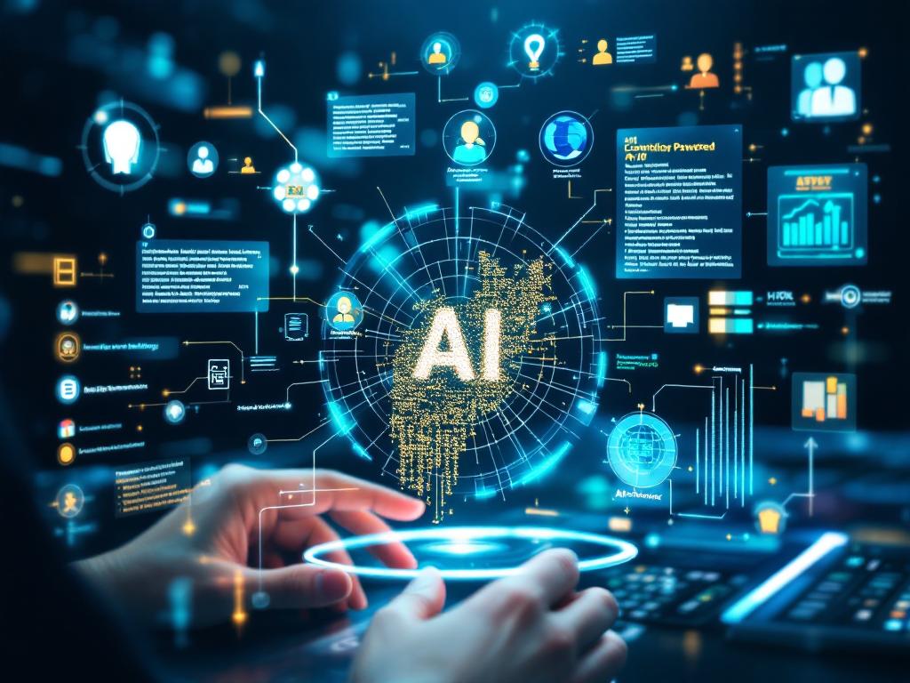 A visual representation of AI's role in transforming blogging and content creation.
