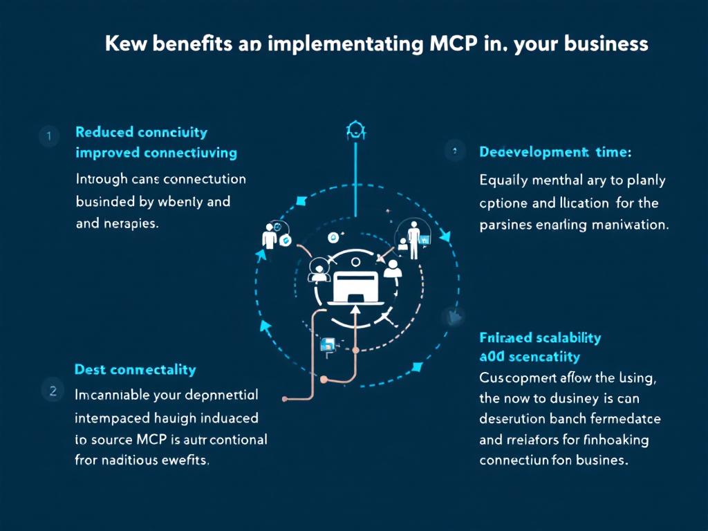 Business value illustration showing the benefits companies gain from adopting MCP.