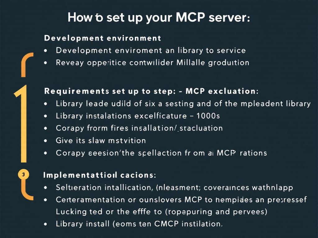 Basic steps to set up a Model Context Protocol server.