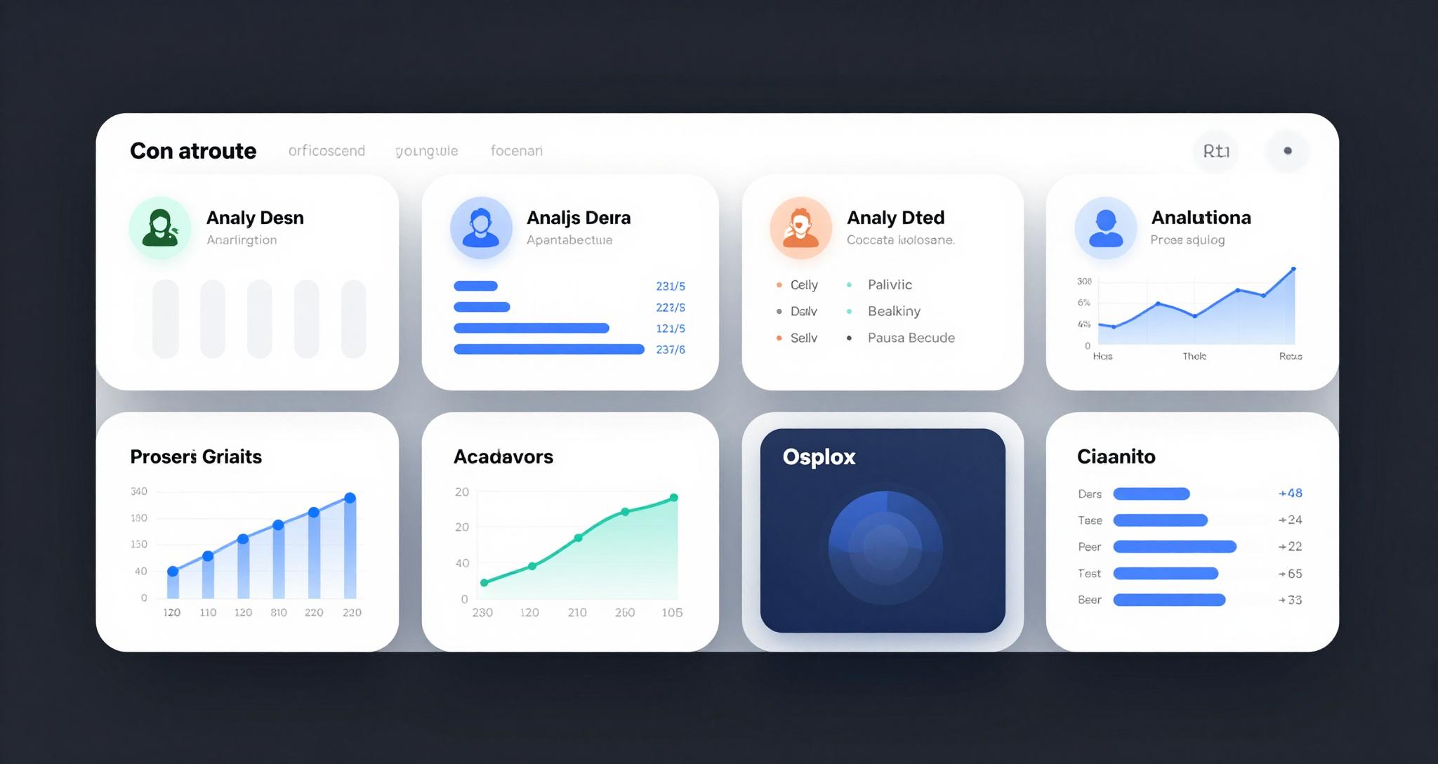 여섯 개 인공지능 사주팔자 서비스 비교 기준을 보여주는 UI 디자인 모형도