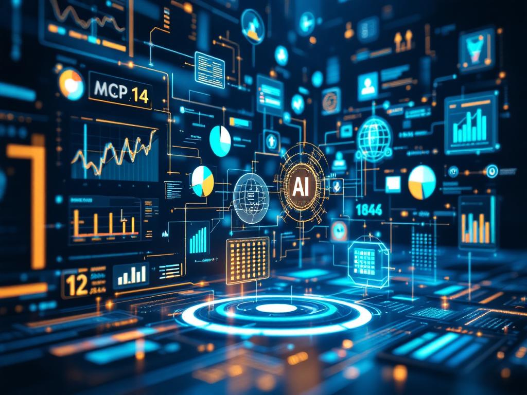 AI system using Model Context Protocol to automate tasks.