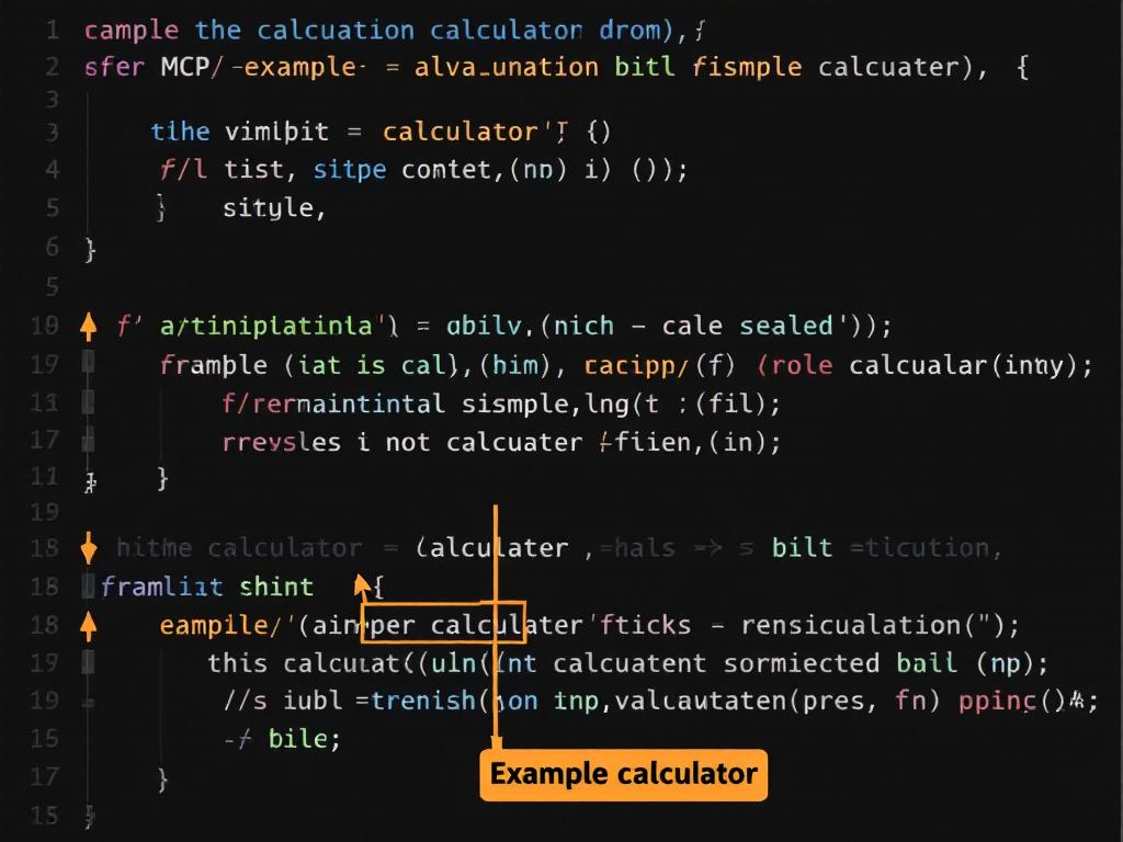 Example of MCP server code implemented.