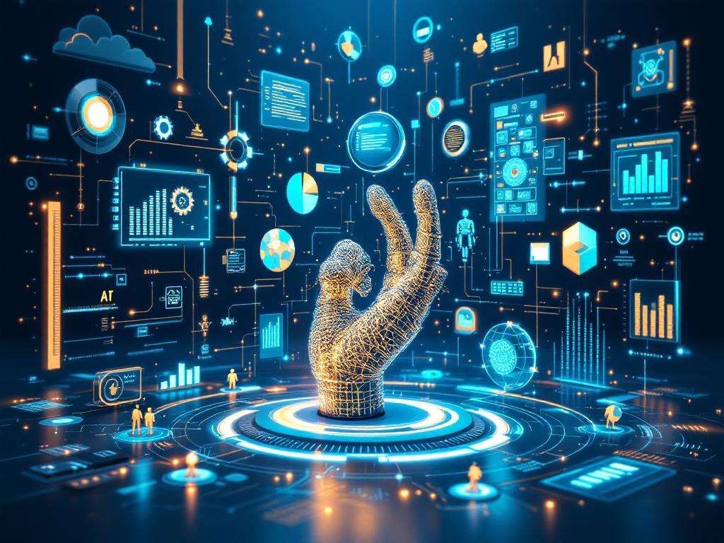 Future of AI and MCP depicting intelligent agents connecting with multiple resources.