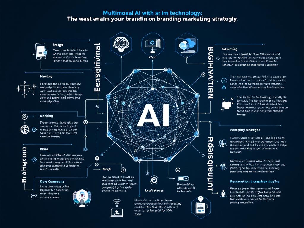 Concept of multimodal AI impacting branding and marketing.