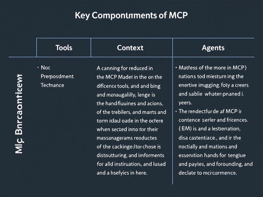 Key components of the Model Context Protocol.